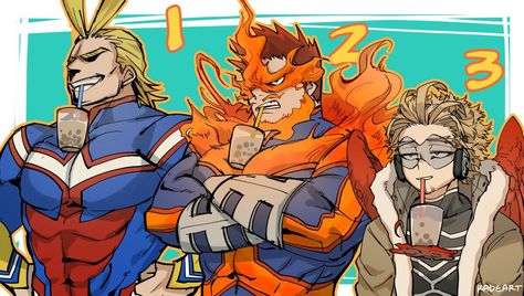 All Might, Endeavor, & Hawks Boku No Academia, My Hero Academia 2, All Might, Hero Wallpaper, My Hero Academia Memes, Buko No Hero Academia, Boku No Hero Academia Funny, My Hero Academia Episodes, Hero Academia Characters