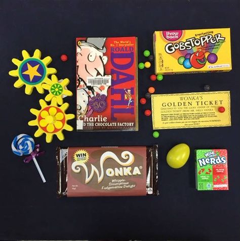 Celebrating Roald Dahl and Charlie and the Chocolate Factory #bookbento #authorappreciation  #goldenticket #wonkabars #gobstoppers #candy #reading #juvenille #charlieandthechocolatefactory #roalddahl #willywonka Gobstoppers Candy, 5th Grade Books, Book Lessons, Reading Bulletin Boards, Charlie And The Chocolate Factory, Book Reports, Library Events, Library Science, Library Activities