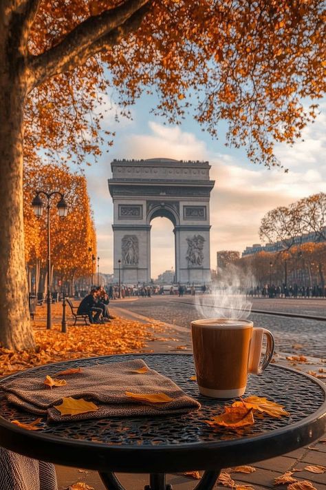 Paris In September, Paris Autumn, Paris In The Fall, Champs Elysees Paris, Christmas Desktop Wallpaper, Champs Élysées, Love Autumn, Golden Autumn, Hello September