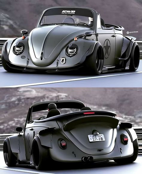 Carros Vw, Hot Vw, Мотоциклы Cafe Racers, Vw Beetle Classic, Vintage Volkswagen, Custom Muscle Cars, Vw Porsche, Car Inspiration, Weird Cars