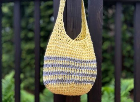 Crochet Market Bag (Free Pattern & Beginner Friendly!) - Maplewood Road Easy Crochet Boho Bag, Hobo Bag Crochet Pattern Free, Crochet Slouch Bag, Crochet Boho Bag Pattern Free Easy, Free Crochet Shoulder Bag Patterns, Free Crochet Hobo Bag Patterns, Crochet Market Bags Free Patterns, Easy Crochet Tote Bag Free Pattern, Easy Crochet Market Bag