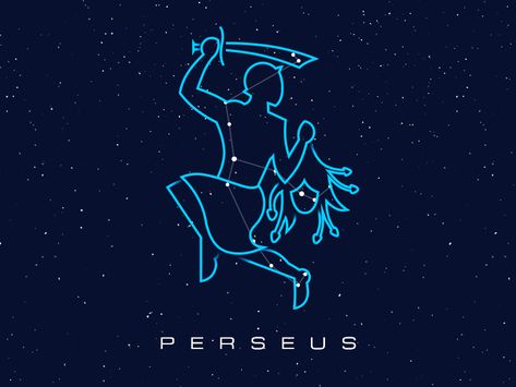 Constellations - Perseus by Csaba Gyulai Perseus Constellation, Hourglass Tattoo, Constellation Art, Astronomy Constellations, Constellation Tattoo, Astrology Pisces, Ministry Of Magic, Roman Gods, Constellation Tattoos