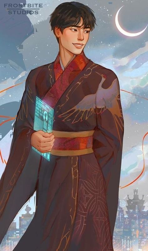 Art by @frostbite.studios on Insta Kai Fanart Lunar Chronicles, Kai Lunar Chronicles Fan Art, Cinder Fan Art Lunar Chronicles, Kai Lunar Chronicles, Cinder Kai, Cinder And Kai, Frostbite Studios, Luner Chronicles, Rampion Crew