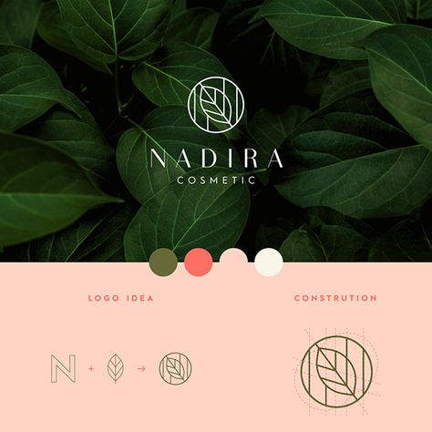 Elegant Cosmetic Logo Branding on Behance Luxury Green Color Palette, Skin Care Logos, Cosmetic Brand Identity, Cosmetic Logo Design Branding, Organic Cosmetics Logo, Natural Cosmetics Logo, Skincare Brand Logo, Skin Care Branding Design, Cosmetic Logo Design