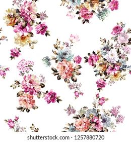 Similar Images, Stock Photos & Vectors of The smell of the flowers is intoxicating, the leaves and flowers art design - 717200569 | Shutterstock Floral Print Wallpaper, Vintage Floral Backgrounds, Decoupage Printables, All Over Design, Flower Drawing Design, Flower Pattern Design, Floral Pattern Design, Flower Art Images, Flower Background Wallpaper