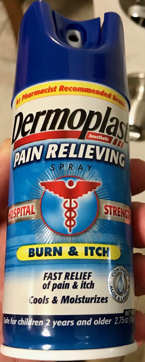 Dermoplast Pain Relieving Antibacterial Spray 2.75 oz Pain Relieving Herbs, Pain Relief Spray, Astringent, Pharmacist, Supplement Container, Medicine, Moisturizer, Spray, Healing