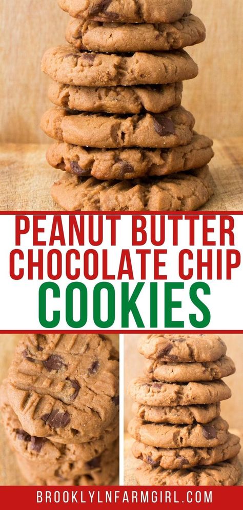 Butter Cookies Easy, Healthy Foods To Make, Chunky Peanut Butter, Healthy Food Guide, Diet Smoothie Recipes, Peanut Butter Chocolate Chip Cookies, Healthy Food Facts, Easy Peanut Butter, Easy Homemade Recipes