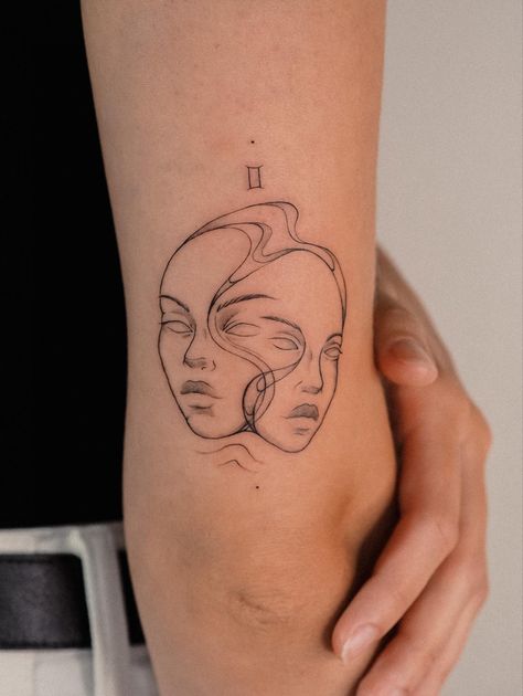 Gemini Tattoo Ideas, Gemini Tattoo Designs, Awareness Tattoo, Small Girly Tattoos, Abstract Tattoo Designs, Phrase Tattoos, Gemini Tattoo, Elegant Tattoos, Friend Tattoos