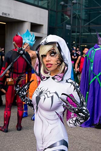 Spider Gwen Venom, Gwen Venom, Venom Cosplay, Memories Anime, Spider Gwen Cosplay, Spiderman Cosplay, Dc Cosplay, Suit Pattern, Marvel Cosplay