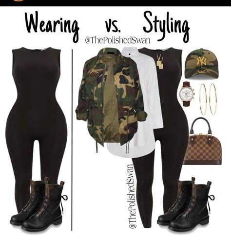 Stylish Couple Outfits, Summer Plus Outfits Plus Size, Green Wide Brim Hat Outfit, Polished Fall Outfits, Plus Size Baddie Spring Outfits, Metallic Top Outfit Black Women, Rainy Saturday Outfit, Curvy First Date Outfit, What To Wear To Karaoke Night