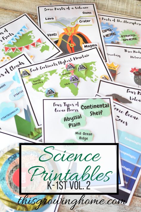 Science Printables Vol. 2 Classical Conversations Essentials, Science Printables, Learn Science, Nature School, Chemistry Experiments, Classical Education, Learning Time, Classical Conversations, Kindergarten Science