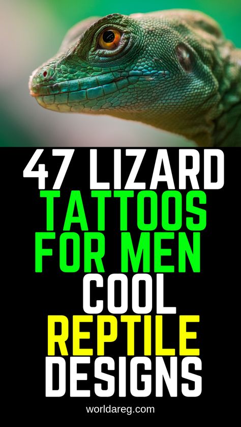 Lizard Tattoos For Men - Cool Reptile Designs Lizard Tattoo Design, Reptile Tattoo Ideas, Lizard Tatoos Design, Cool Lizard Tattoo, Colourful Lizard Tattoo, Reptile Mortal Kombat, Lizard Tattoo, Upper Arm Tattoos, Guy Pictures