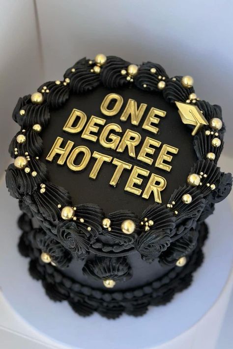 Nursing Graduate Cake Ideas, Phd Themed Party, Finance Graduation Party, Dissertation Defense Party, Convocation Cake Ideas, Graduation Party Ideas Doctor, Psychology Cake Graduation, Phd Defense Party, One Degree Hotter Graduation Party