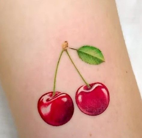 Cherry Tattoo Design, Black Cherry Tattoo, Tato Flash, Alice And Wonderland Tattoos, Pikachu Tattoo, Abstract Tattoo Ideas, Fruit Tattoo, Abstract Tattoos, Minimalist Tattoo Ideas