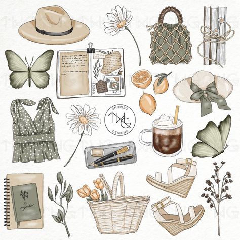 💥.

Find beautiful illustrations of spring butterflies, fashion, flowers, coffee, lemons, and more to use in your planner, journal, or other creative projects. These digital stickers and icons are perfect for adding a touch of springtime whimsy to your work.

#spring #butterflies #fashion #illustratedclipart #digitalstickers #icons #journaling #flowers #coffee #lemons #aestheticplannericons April Digital Planner Stickers, Aesthetic Clipart Sticker, Aesthetic Designs For Journals, Spring Stickers Aesthetic, Good Notes Stickers Free, Aesthetic Scrapbook Stickers, Journal Stickers Aesthetic, Digital Scrapbook Stickers, Overlays Web