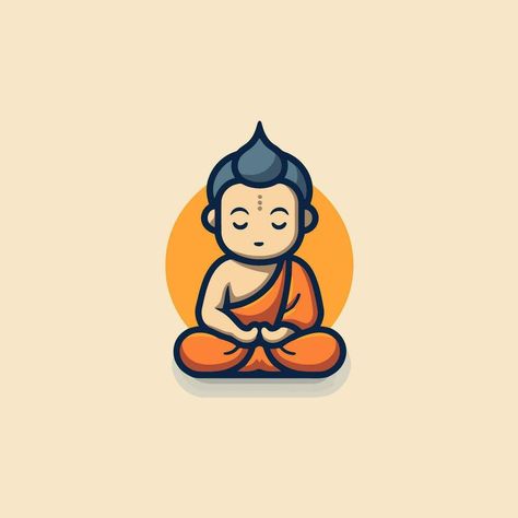 vbBuddhist monk icon. Vector illustration in flat design style. Tibetan Monk, Sketches Easy, Flat Design, Design Style, Vector Design, Vector Free, Vector Illustration, Clip Art, Coffee