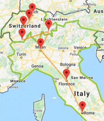 Switzerland To Italy Itinerary, Switzerland Italy Itinerary, Switzerland And Italy Itinerary, Italy And Switzerland Itinerary, Switzerland And Northern Italy Itinerary, Northern Italy Switzerland Itinerary, 2 Weeks In Italy, Bernina Express, Europe Train Travel