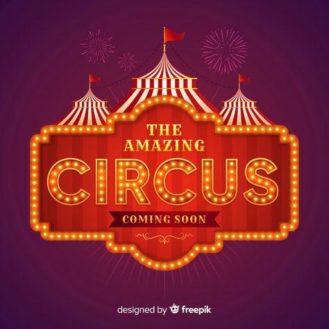 Welcome To The Circus Sign, Circus Lights, Welcome To The Circus, Circus Signs, Carnival Signs, Circus Design, Halloween Circus, Circus Poster, Circus Art