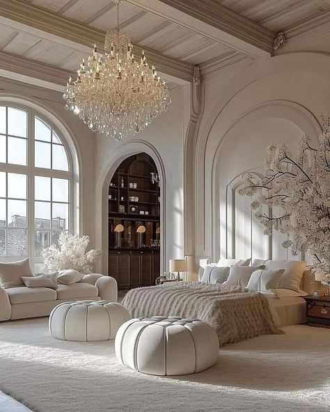 Mansion Bedroom, Luxury Bedroom Master, Classic Bedroom, Dream House Rooms, Elegant Bedroom, Luxury Homes Dream Houses, Dream House Interior, Design Your Dream House, Dream House Decor