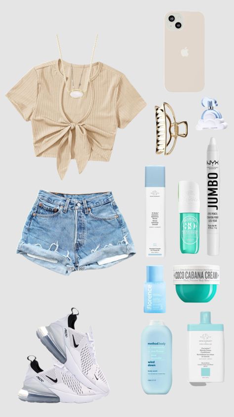 Cute Outfits For Teen Girls For Summer, Hoț Girl Summer Outfit, Summer Outfits Teenage Girl, Teen Summer Outfits, Ohio Outfits, Shuffle Outfits, Preppy Summer Outfits, Summer Outfits For Teens