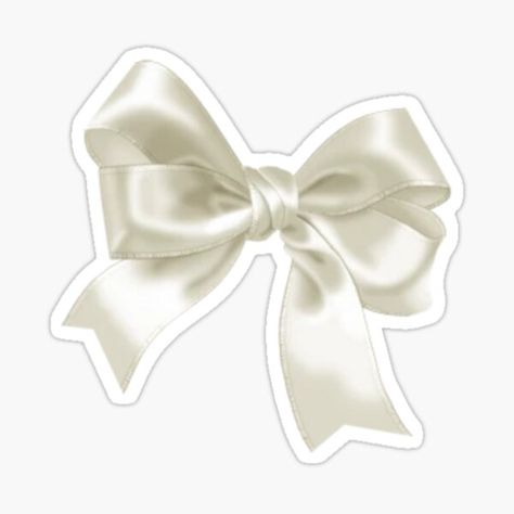 Pegatinas: Ribbon Aesthetic | Redbubble Bow Sticker, White Coquette, Coquette Ribbon, Stickers Cool, Preppy Stickers, Iphone Stickers, Cocoppa Wallpaper, Cute Laptop Stickers, Scrapbook Stickers Printable