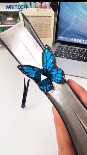 1.8M views · 26K reactions | OOOOMG😍Anyone want this bookmark?🦋 #bujo #handmade #journaling #bookmark #bulletjournal #handmadewithlove #pens #writech #diy | Writech | Writech · Original audio 3d Pen Bookmark, Cute Bookmarks Handmade, Marque Page Diy, Diy Bookmark Ideas, Bookmark Ideas Diy, 3d Pen Art, Handmade Bookmarks Diy, Handmade Bookmarks, Pillow Crafts