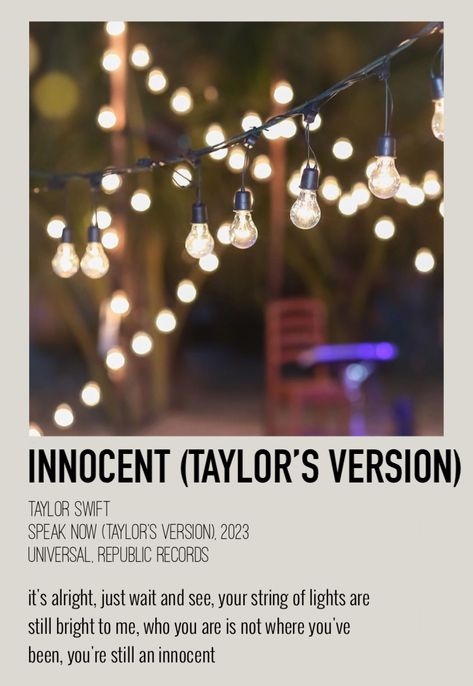 Innocent Taylor Swift Aesthetic, Innocent Taylor Swift, Polaroid Poster Taylor Swift, Sparks Fly Taylor Swift, Song Polaroid, Poster Taylor Swift, Polaroid Album, Minimal Posters, Song Posters