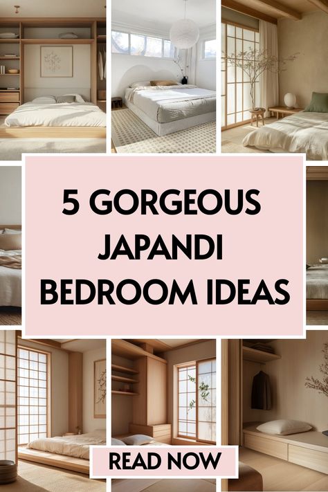 5 Japandi bedroom ideas Japandi Inspired Bedroom, Japandi Master Room, Japanese Boho Bedroom, Japandi Pink Bedroom, Japandi Daybed, Japanese Futon Bedroom Aesthetic, Japandi Small Bedroom Design, Room Decor Japanese Style, Japan Aesthetic Bedroom Ideas