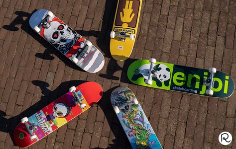 Great Skateboards For Kids We Tested (All Ages) - Rippedlaces Kids Skateboard, Enjoi Skateboards, Kids Skateboarding, Kid Life, Custom Skateboards, Complete Skateboards, Mini Logos, Skate Park, Year Old