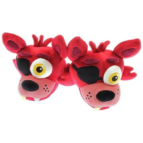 These looks so kewl!(>_<)/ Crochet Slippers For Kids, Five Nights At Freddy's Foxy, Fnaf Plush, Slippers For Kids, Shower Slippers, Red Valentine, Classic Slippers, Plush Slippers, Crochet Slippers