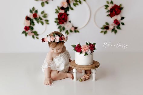 Valentines Cake Smash Girl, Valentine Cake Smash, Smash Cake Girl, 1st Birthday Pictures, Fav Products, Rosé Theme, Red Cake, Valentines Day Cakes, Cake Smash Photography