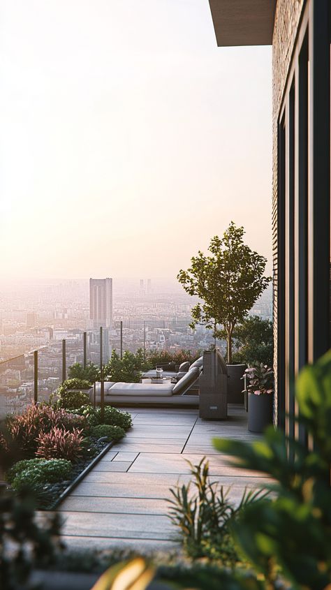 Name: Private Rooftop Oasis in the City Rooftop Oasis, Private Rooftop, Urban City, City Living, Green Space, Oasis, The City, Green