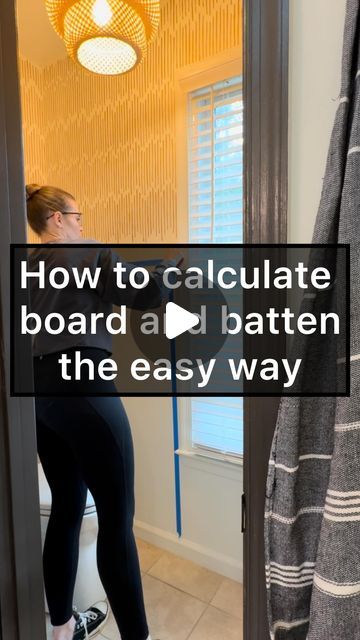 Mallory | Home design on Instagram: "How to add board and batten to a room without getting frustrated  1. Measure the length of the wall 2. Determine how wide you want your battens to be. (This is the thickness of the boards) 3. Go to Google and type in board and batten calculator (it’s not cheating) 4. Click on the second link that pops up. (I’m sure the first link works, too. I just use the second one because that’s what I do) 5. Type in the measurements for the wall and the batten width. 6. Check the distance for the battens on every wall to make sure it’s as close as possible. 7. Create spacers for the installation and get to work. (I use scrap wood) Really, it’s that simple. Make sure you save this for later and follow along to see how this room turns out. #boardandbatten #diybath How To Calculate Board And Batten, Board And Batten, Home Repairs, Calculator, Diy Bath Products, Two By Two, Repair, Turn Ons, House Design