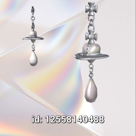 Luxury Silver Pearl Drop Earrings Earings Codes Berry Ave, Berry Ave Earrings, Roblox Codes Earrings, Earring Codes For Berry Ave, Bloxburg Earrings Code, Berry Avenue Codes Earrings, Roblox Codes Pink, Roblox Id Codes For Accessories, Baddie Accessories