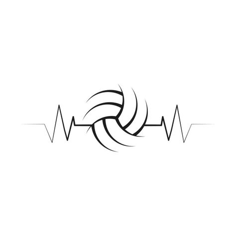 Volleyball Line Art, Volleyball Tattoo Ideas, Volleyball Tattoo, Volleyball Vector, Volleyball Silhouette, Volleyball Illustration, Volleyball Drawing, Volleyball Clipart, Sport Tattoos