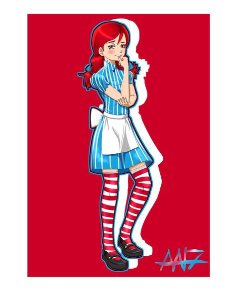 Wendy's Mascot, Dress To Impress Fast Food Mascot, Wendy's Restaurant, Food Mascot, Wendy Testaburger, Stay True To Yourself, True To Yourself, Sketchbook Art, Fun Loving