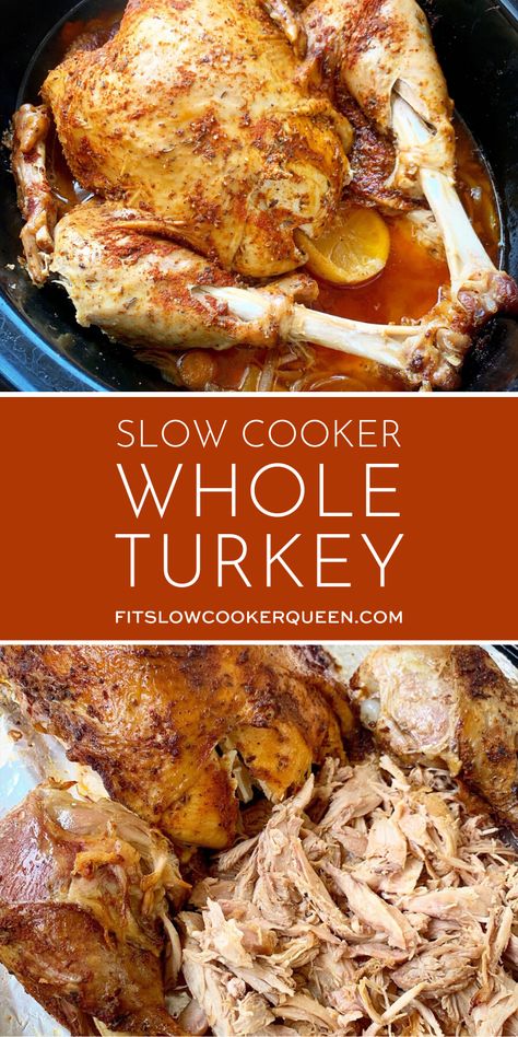 Slow Cooker Whole Turkey (Low-Carb, Paleo, Whole30)