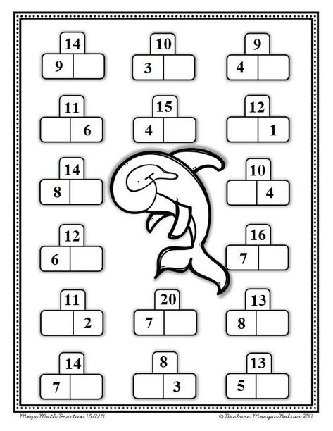 Mega Math practice. COmposing and decomposing number.  PArt-part-Whole number sense.  #numbersense #composinganddecomposing #numberbonds Decomposing Numbers First Grade, Composing And Decomposing Numbers To 10, Composing Numbers Kindergarten, Morning Work First Grade, Decomposing Numbers Kindergarten, Composing Numbers, Composing And Decomposing Numbers, Part Part Whole, Envision Math