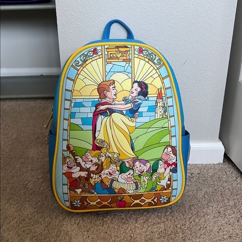 Snow White Stained Glass Loungefly Snow White Loungefly, Loungefly Handbags, Disney Land, Handbag Heaven, White Stain, Disney Accessories, Fashion Designs, Bags And Purses, Disney Trips