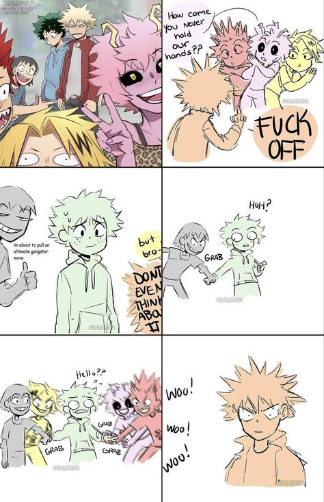 Anime Cupples, Anime Funny Moments, Class 1 A, Katsuki Bakugou, Hero Wallpaper, My Hero Academia Memes, Buko No Hero Academia, Boku No Hero Academia Funny, Cartoon Memes