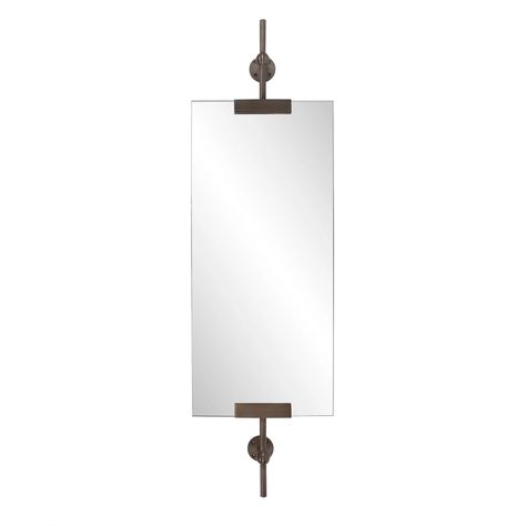 The Wexford mirrors were inspired by the late 1800'sgentleman's barbershop mirrors found throughout England. The hand forged iron brackets finished in a oil rubbed bronze styled finish allows the mirrors to be mounted off the wall. The small sized elongated rectangular mirror acts as an excellent mirror for a small power room or anywhere where space is limited. The styling of the Wexford collection recreates a nostalgic feel which is still a big part of today's designer trends. Small Power Room, Narrow Mirror, Bath Mirrors, Floor Samples, Bath Mirror, Iron Brackets, Bronze Wall, Vintage Styling, Aged Bronze