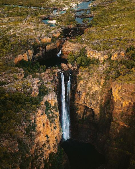 flying high above jim jim falls in kakadu national park, the first stop on my trip through the northern territory as a #QantasExplorer.… Australian Landscapes, Kakadu National Park, Northern Territory Australia, Australian Photography, Australian Landscape, Aesthetic Picture, Flying High, Plunge Pool, Northern Territory