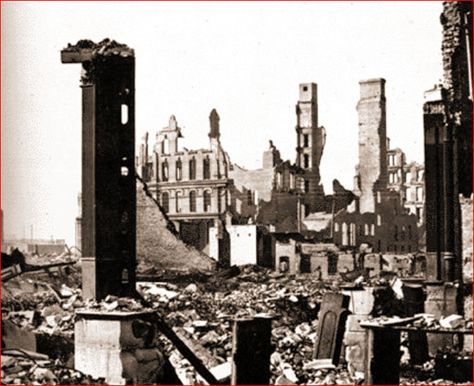 October 8, 1871:  The Great Chicago Fire begins, a fire that would burn through the early morning hours of October 10.  The fire injured 30 of the city’s 185 firefighters, claimed the lives of hundreds of people, left nearly a third of the city homeless, and destroyed almost 20,000 buildings. The Great Fire, Chicago History, My Kind Of Town, The Windy City, Interesting History, Chicago Fire, American Cities, World's Fair, White Photo