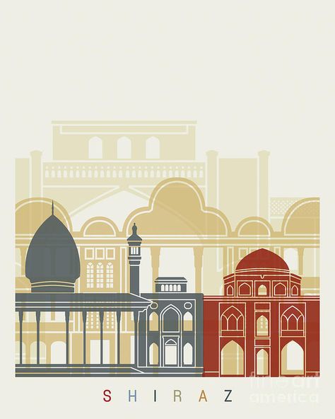 Travel Mural, Mural Colorful, Shiraz Iran, Iranian Architecture, September 28th, Graphic Design Brochure, Calligraphy Artwork, City Vector, Iranian Art