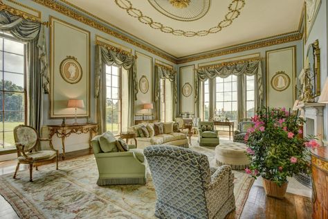 Bowden Park, one of England's great estates, has comes to the market at £35 million - Country Life English Manor Interior, Bar Lounge Design, Manor Interior, English Estate, Drawing Rooms, Sage Green Walls, Morning Room, Historic Mansion, Gorgeous Interiors