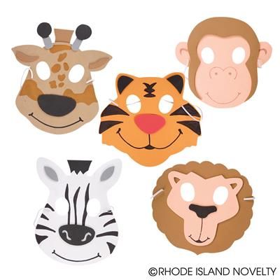 7.5" foam zoo animal masks$3.60 per 12 HomeComing Float Party Bags Girls, Childrens Party Bags, Paper Party Bags, Happy Balloons, Favorite Things Party, Party Bags Kids, Zoo Party, Scratch Art, Balloon Banner