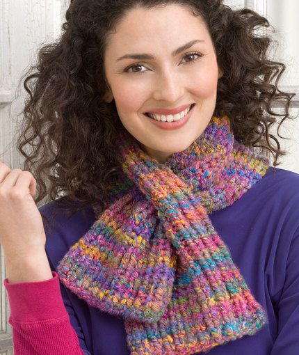 Keyhole Scarf, Beginner Knit Scarf, Knitting Scarf, Knitting Patterns Free Beginner, Knitting Patterns Free Scarf, Unique Yarn, Beginner Knitting Patterns, Scarf Knitting Patterns, Patterned Scarves