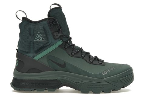 Men's Nike ACG Air Zoom Gaiadome GoreTex Sneakers in Vintage Green/Bicoastal 2024 Color, Shoes Sneakers Nike, Nike Acg, Hot Sneakers, Nike Fashion, Year 2024, Air Zoom, Adidas Yeezy, Jordan Retro