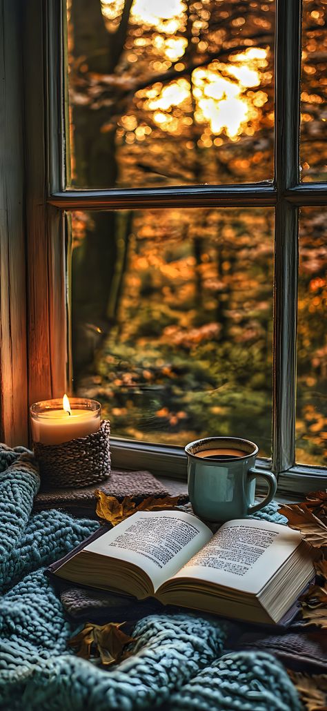 Brown Bedroom Ideas, Fall Magic, Home Corner, Romantic Candlelight, Cozy Home Decor, Brown Bedroom, Book Wallpaper, Fall Feels, Window View