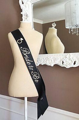 Black and Gold Glitter Bride to Be Bachelorette Sash with Crystal Pin Wedding Party Ribbon Bride Sash Bachelorette, Bride To Be Bachelorette, School Function, Dj Photo, Gold Sash, Bachelorette Sash, Awesome Bachelorette Party, Bride To Be Sash, Bride Bachelorette